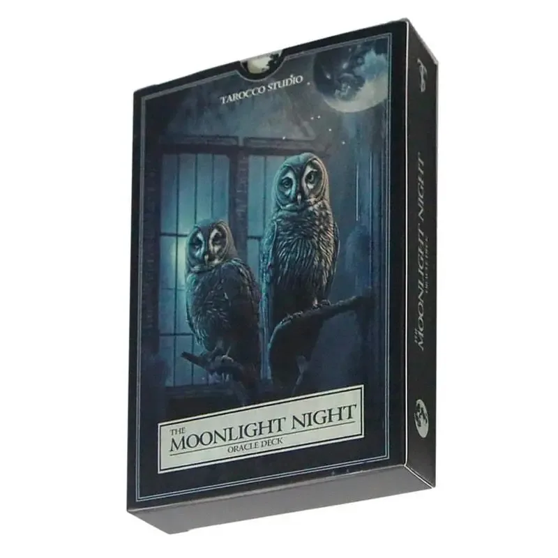 44 Cards/Set The Moonlight Night Oracle Deck Delicate Pattern Friends Party Gift Interaction Board Game Fortune Telling Games
44 Cards/Set The Moonlight Night Oracle Deck Delicate Pattern Friends Party Gift Interaction Board Game Fortune Telling Games