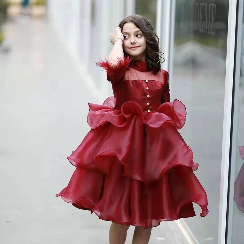 2023 Luxury Evening Dresses for Kids Girl Baby Girls Layered Plain Flared Ceremonial Midi Dress Children Elegant Formal Vestidos
2023 Luxury Evening Dresses for Kids Girl Baby Girls Layered Plain Flared Ceremonial Midi Dress Children Elegant Formal Vestidos