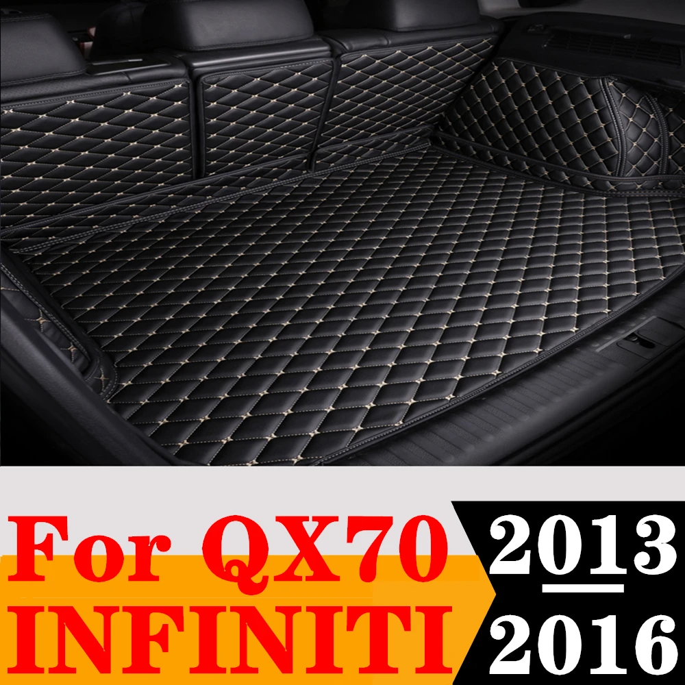 

Водонепроницаемый высокопрочный коврик Sinjayer для багажника автомобиля, задний ковер, задний высокопрочный Грузовой Коврик для Infiniti QX70 2013 14-2016