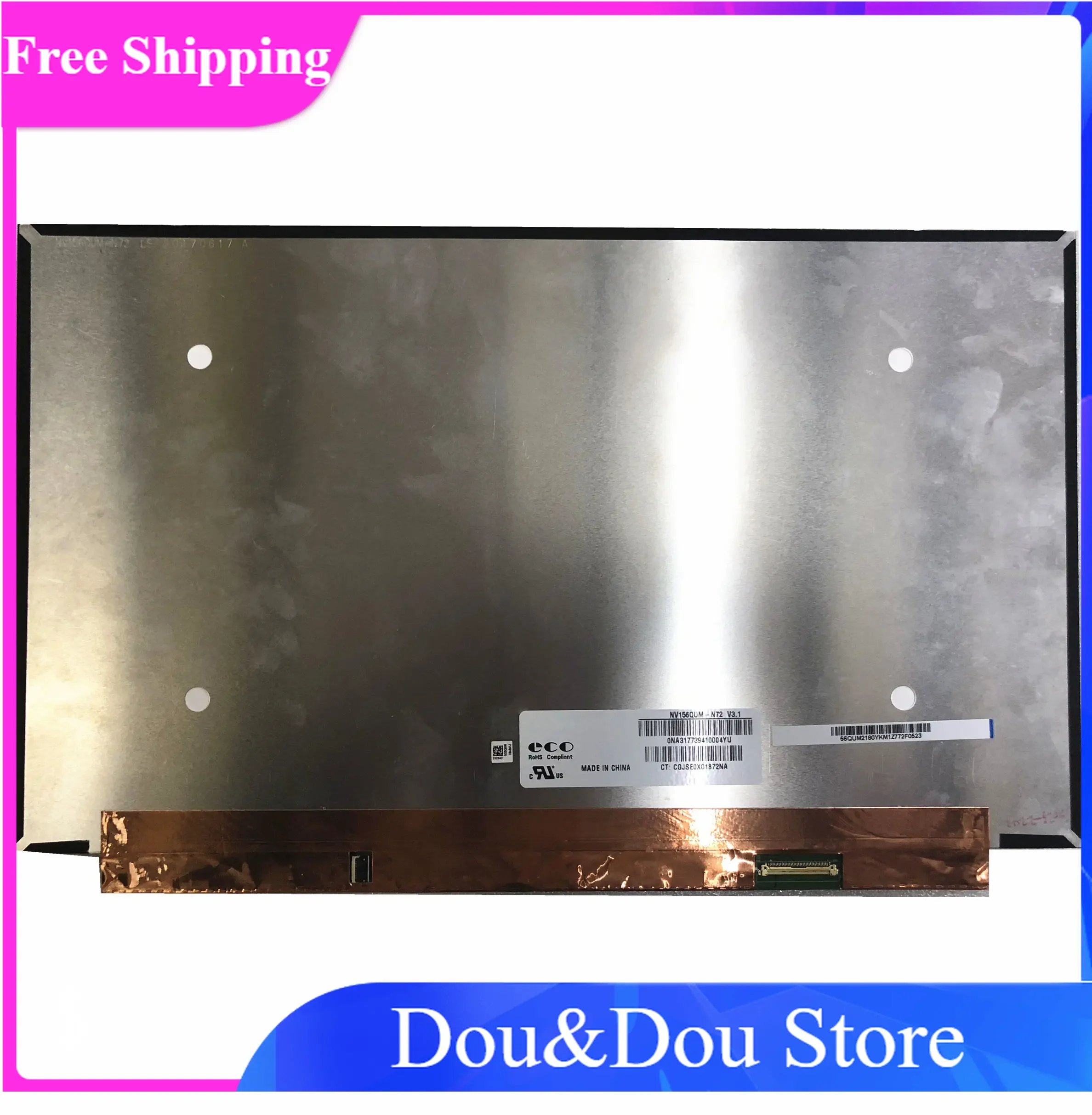 NV156QUM-N72 15,6 "4K 3840X2160 EDP 40pin UHD IPS NON-TOUCH светодиодный ЖК-экран
NV156QUM-N72 15,6 "4K 3840X2160 EDP 40pin UHD IPS NON-TOUCH светодиодный ЖК-экран