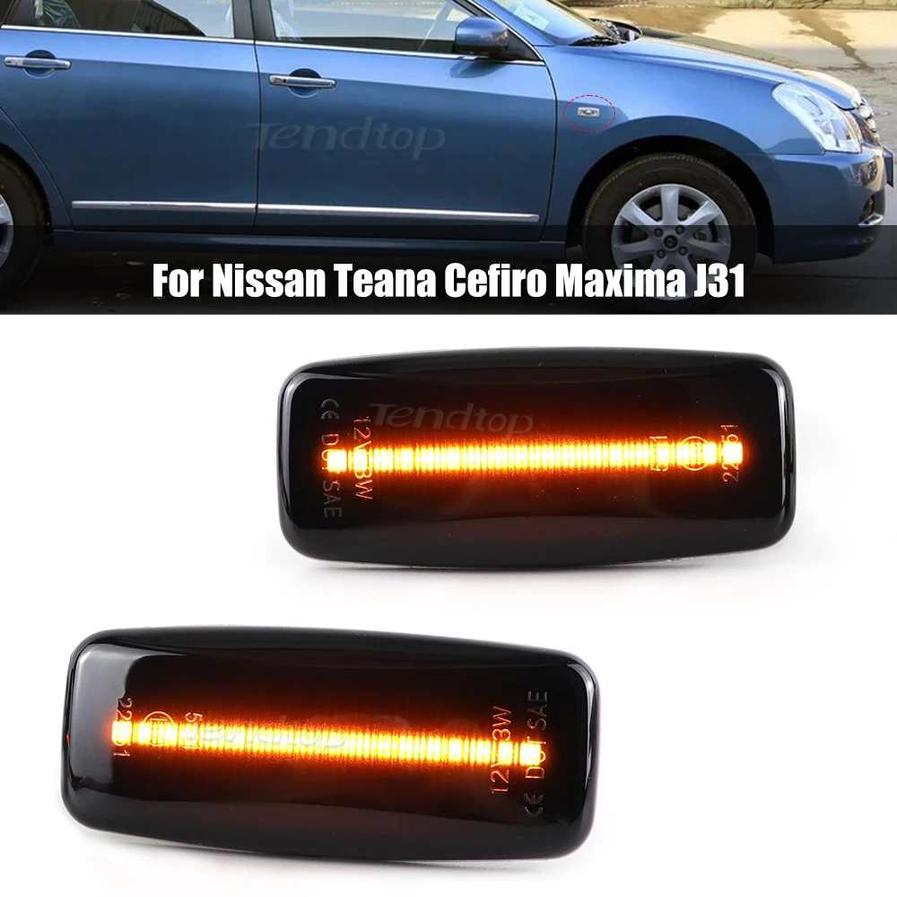2 шт. для Nissan Teana Cefiro Maxima J31 04-07, динамический боковой маркер, указатель поворота, лампа для крыльев, фотолампа для Sylphy Sunny Murano
2 шт. для Nissan Teana Cefiro Maxima J31 04-07, динамический боковой маркер, указатель поворота, лампа для крыльев, фотолампа для Sylphy Sunny Murano