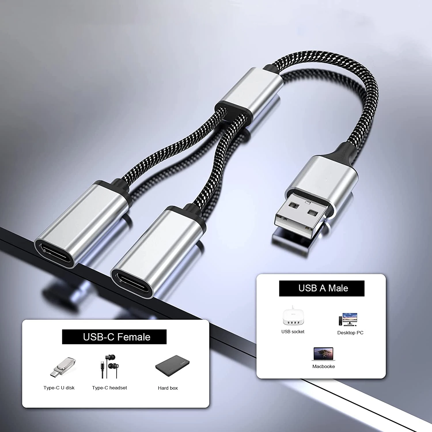 Переходник с USB на USB C «Мама», переходник с USB A «папа» на 2 USB порта «Мама», хаб с двумя USB портами «мама» для Xbox, PS4, PS5, ноутбука
Переходник с USB на USB C «Мама», переходник с USB A «папа» на 2 USB порта «Мама», хаб с двумя USB портами «мама» для Xbox, PS4, PS5, ноутбука