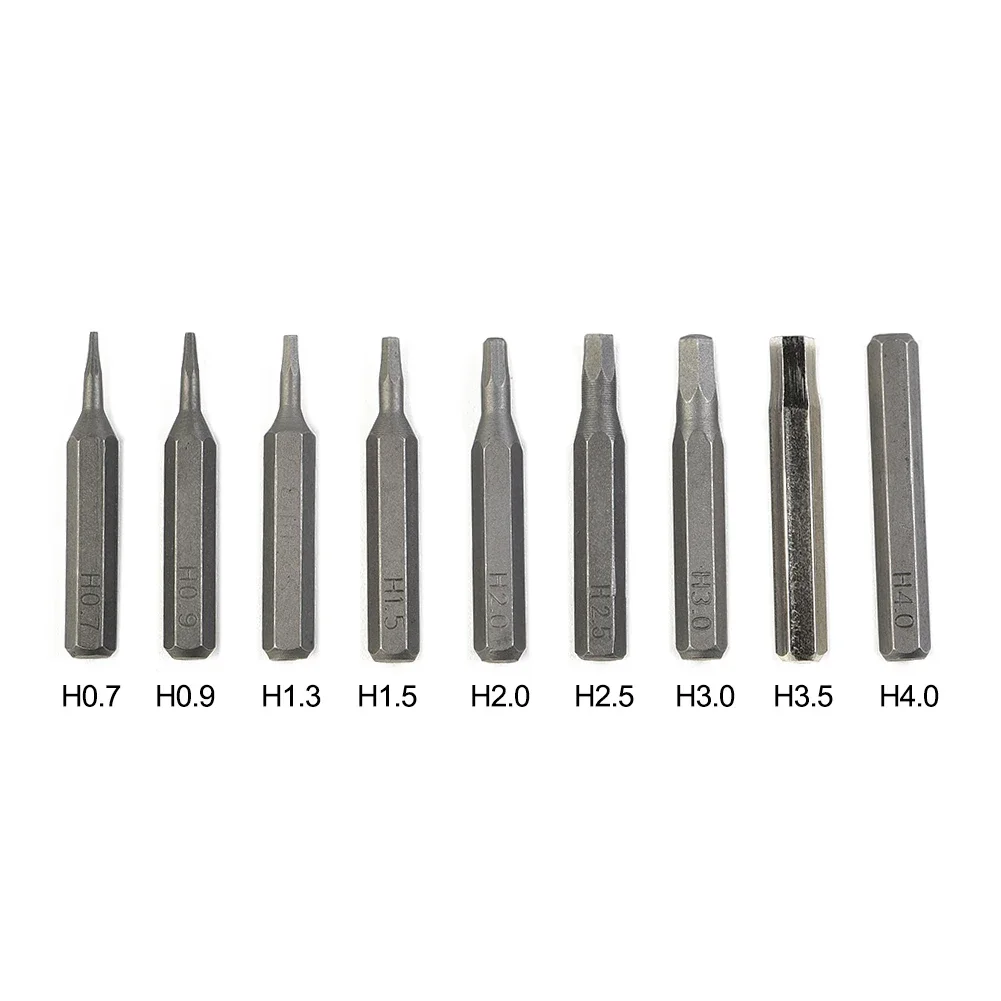 1pc Hex Screwdriver Bits H0.7 H0.9 H1.5 H-2 H3 H4 4mm Hex Shank Electric Screwdrivers Power Tools Electric Screwdriver Assembly
1pc Hex Screwdriver Bits H0.7 H0.9 H1.5 H-2 H3 H4 4mm Hex Shank Electric Screwdrivers Power Tools Electric Screwdriver Assembly