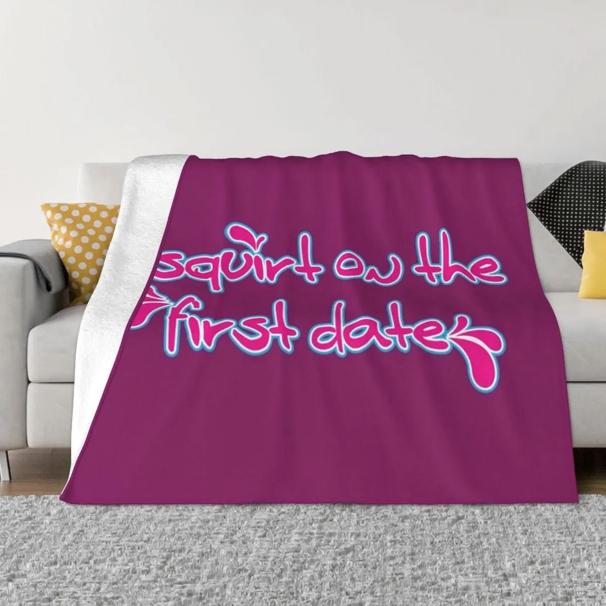 

I squirt on the first date Throw Blanket manga christmas gifts For Sofa Thin