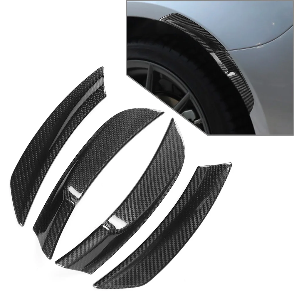 

Dry Carbon Fiber Car Rear Wheel Eyebrow Mudguard Fender Trim Cover Accessories 4Pcs For Toyota GR86 For Subaru BRZ 2022-2023