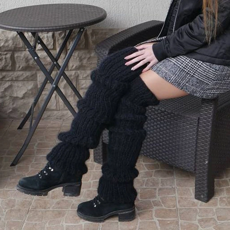 

Women s Cable Knitted Thigh High Boot Socks Extra Over the Knee Winter Long Leg Warmers Stockings Y2k Streetwear