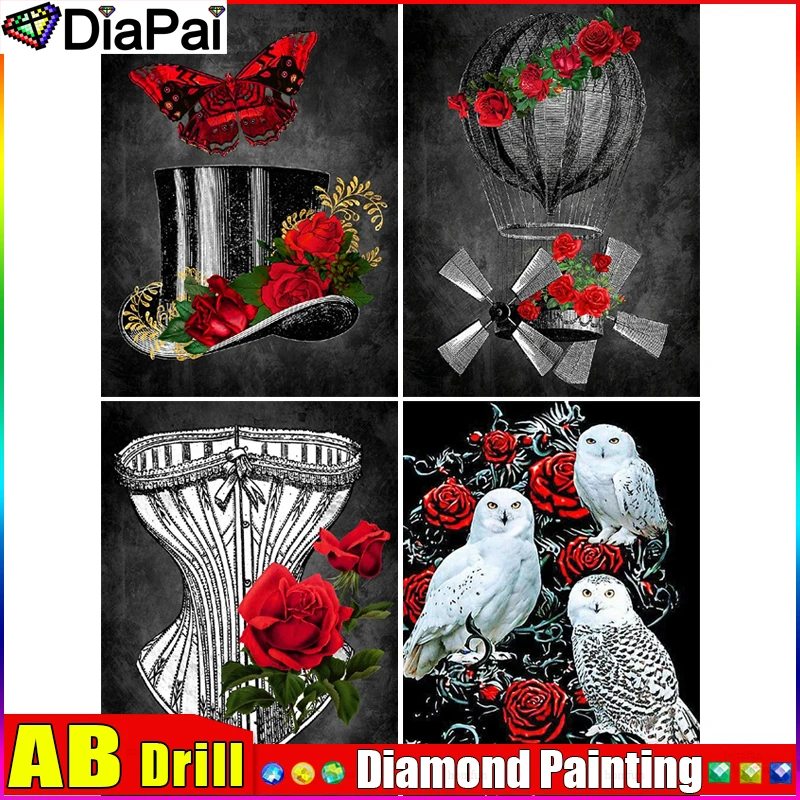 Алмазная 5D картина DIAPAI AB «сделай сам», вышивка с искусственными бриллиантами в виде Розы, для праздничных подарков 
Алмазная 5D картина DIAPAI AB «сделай сам», вышивка с искусственными бриллиантами в виде Розы, для праздничных подарков