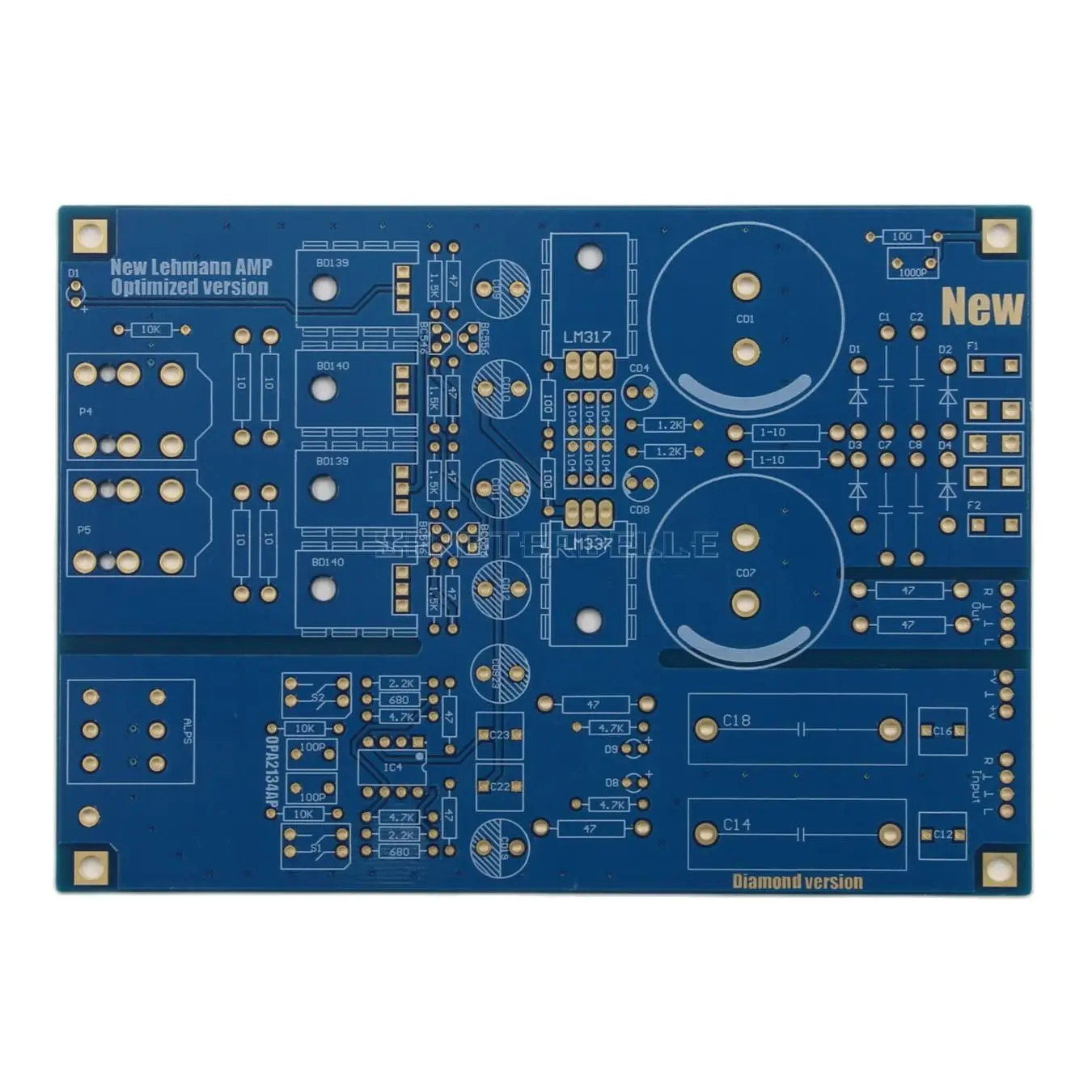 

HiFi Home Audio Headphone Power Amplifier Board PCB Based on Lehmann Headphone Amp Circuit