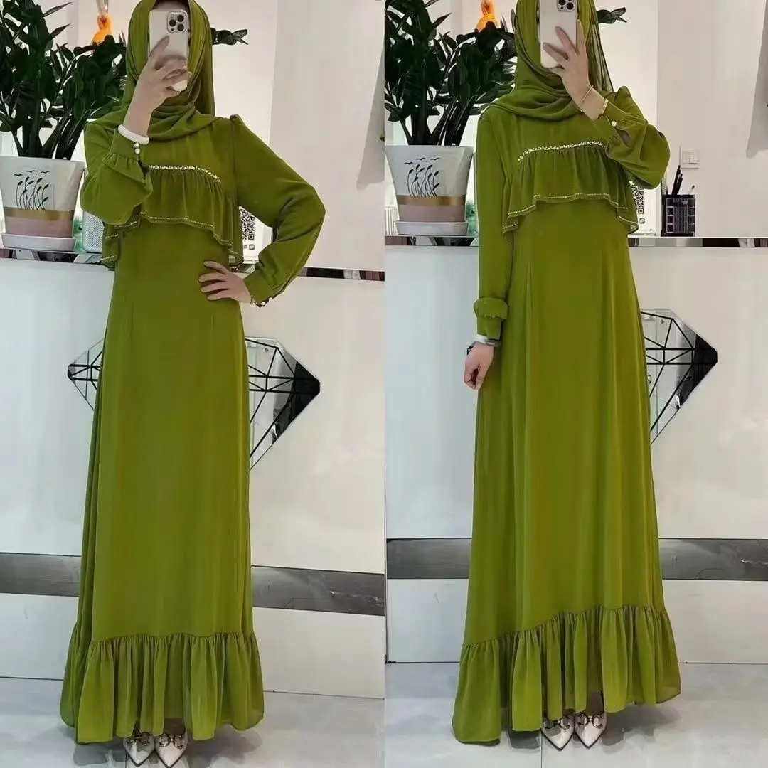 

Abaya Muslim Bohemian Dress For Women Clothing Freeshipping Thailand India Jewish Kaftan African Satin Islamic Robes Summer