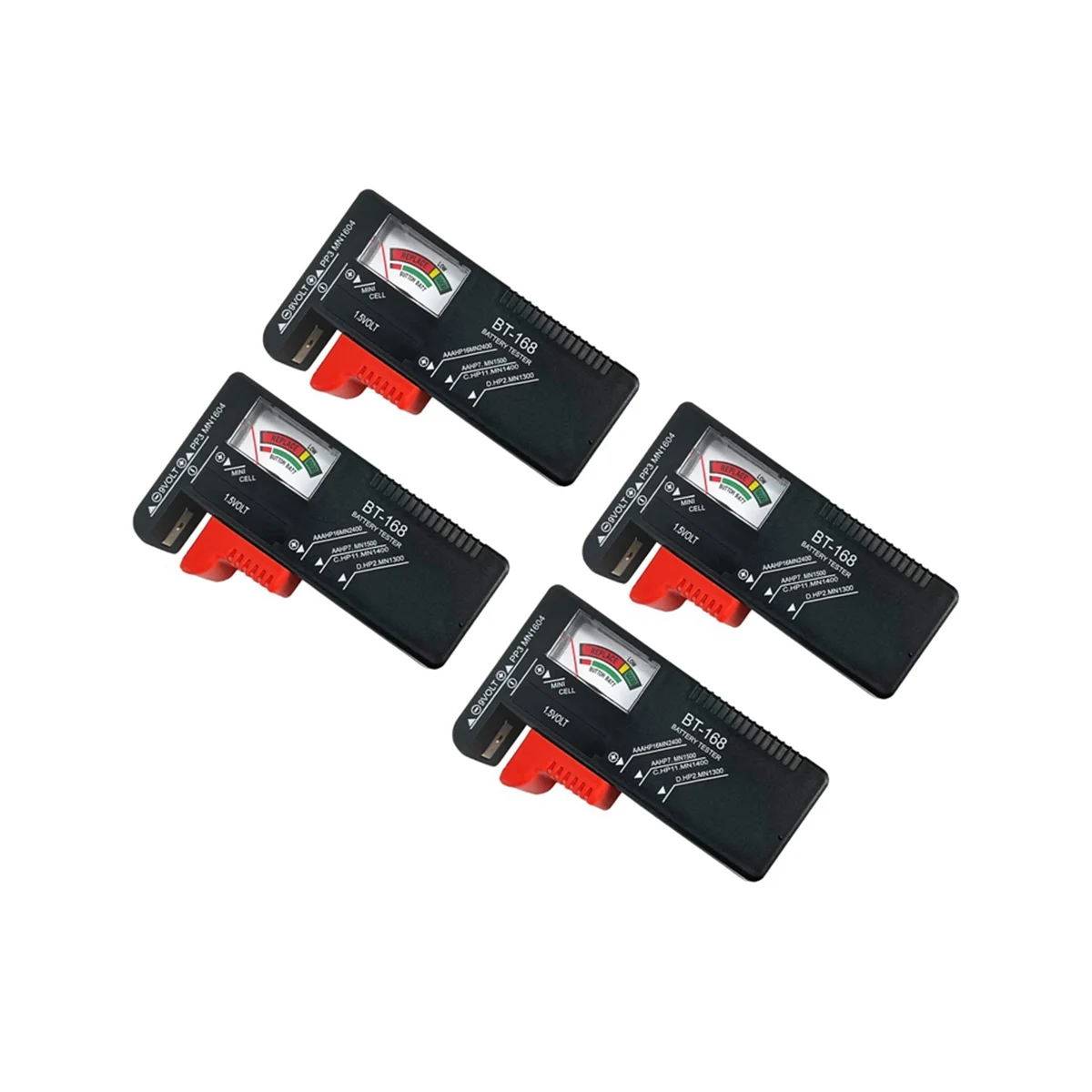 4 Pack BT-168 Battery Capacity Tester, Battery Tester Small Universal Battery Checker Tester
4 Pack BT-168 Battery Capacity Tester, Battery Tester Small Universal Battery Checker Tester