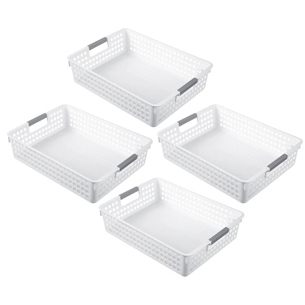 4 Pcs Double-sided Portable Four-sided Hollow Desktop Storage Basket Plastic Pantry Baskets Hamper
4 Pcs Double-sided Portable Four-sided Hollow Desktop Storage Basket Plastic Pantry Baskets Hamper