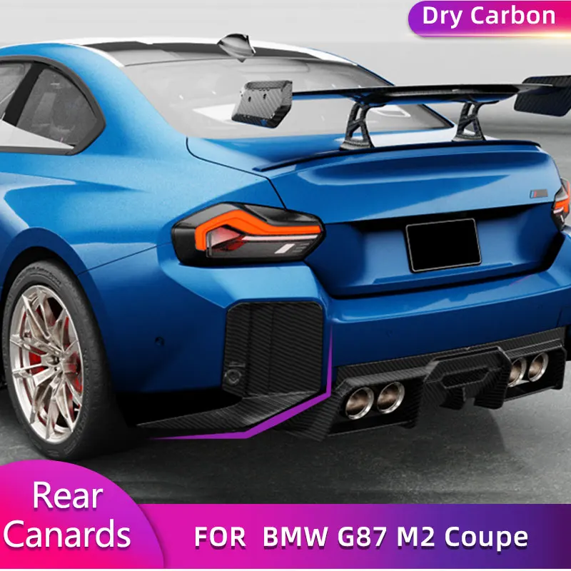 Prepreg Dry Carbon Car Rear Bumper Canards Splitters for BMW G87 M2 Coupe 2-Door 2022 2023 Auto Rear Bumper Trim Body Kits
Prepreg Dry Carbon Car Rear Bumper Canards Splitters for BMW G87 M2 Coupe 2-Door 2022 2023 Auto Rear Bumper Trim Body Kits
