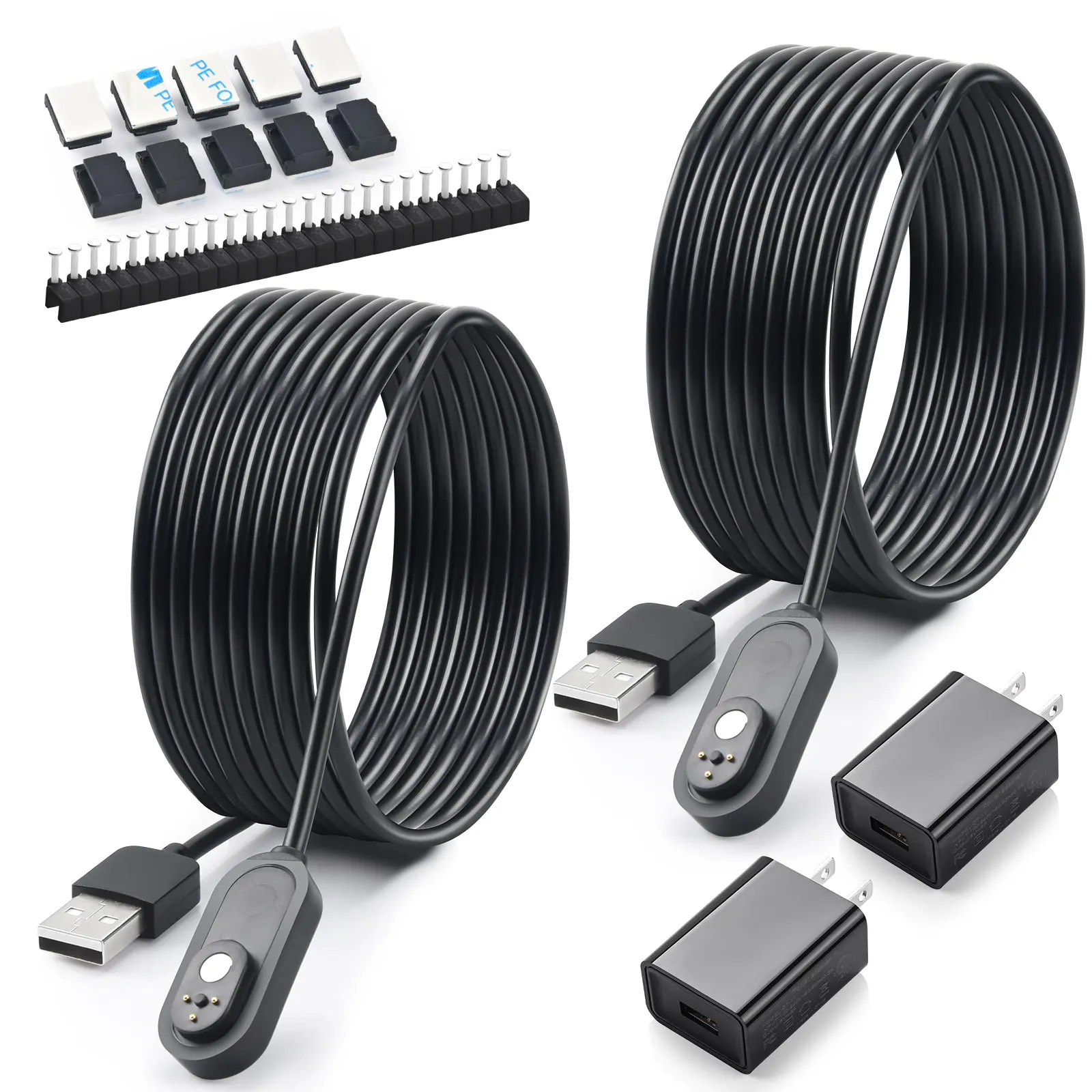 Soshine 3m Magnetic Charging Cable with Quick Charge Adapter Waterproof Outdoor Charging Cable for Arlo Pro4 and Ultra 2 2Pack
Soshine 3m Magnetic Charging Cable with Quick Charge Adapter Waterproof Outdoor Charging Cable for Arlo Pro4 and Ultra 2 2Pack