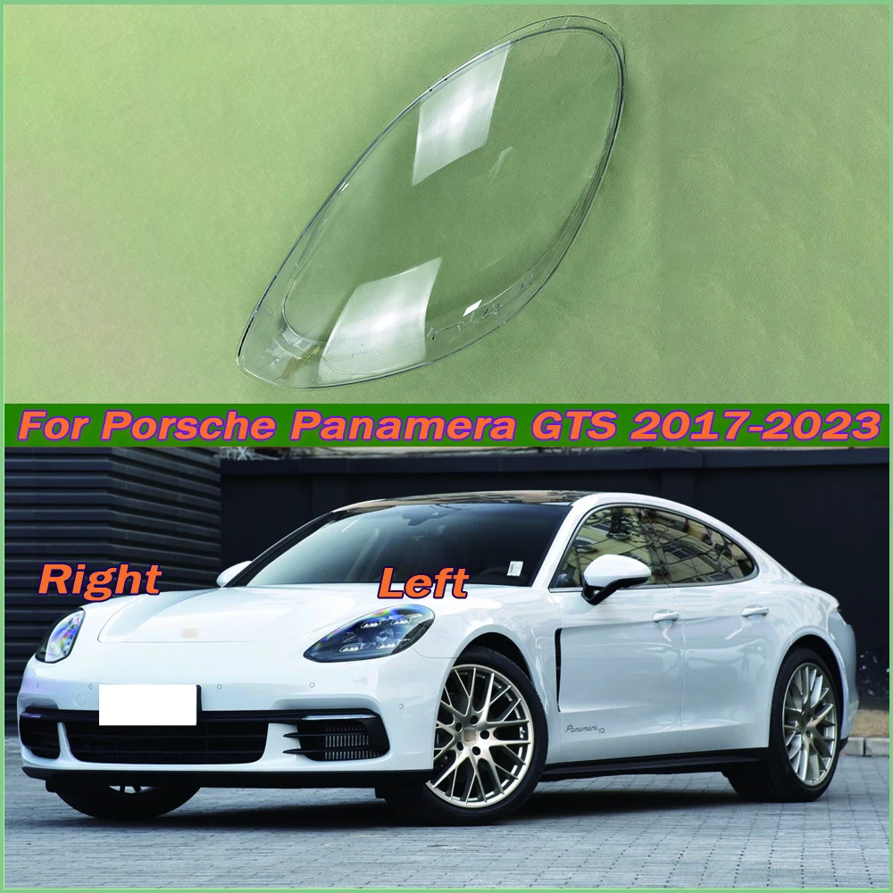 

For Porsche Panamera GTS 2017-2023 Headlight Cover Shade Headlamp Shell Transparent Lampshade Plexiglass Replace Original Lens