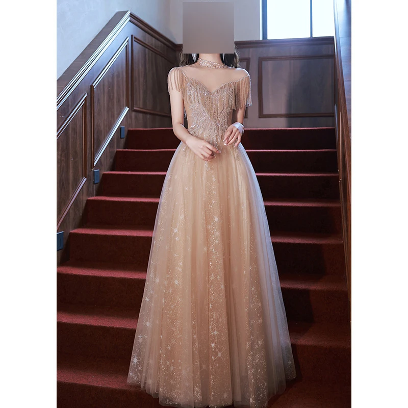 GUXQD Exquisite Shiny Evening Dresses Women Tassel Sequins Prom Party Gowns Formal Occasion Vestido De Noche abendkleider
GUXQD Exquisite Shiny Evening Dresses Women Tassel Sequins Prom Party Gowns Formal Occasion Vestido De Noche abendkleider