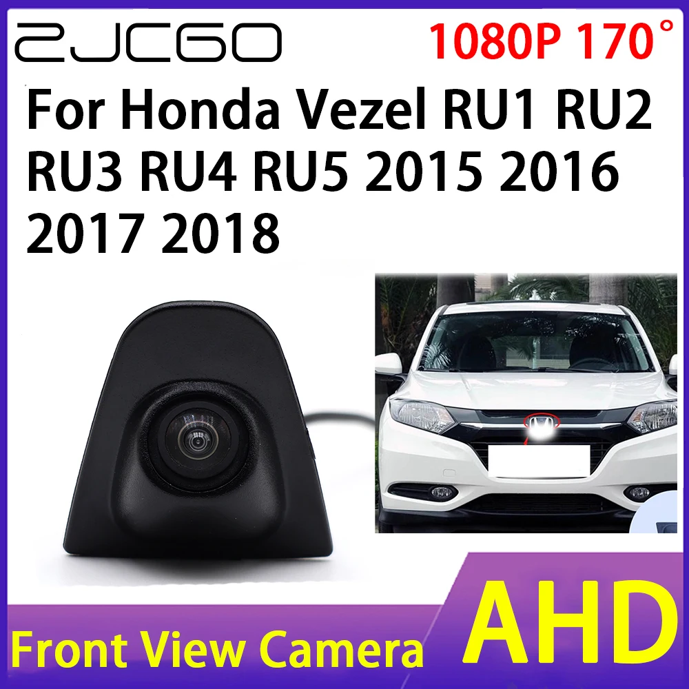 

ZJCGO Car Front View Camera AHD 1080P Waterproof Night Vision CCD for Honda Vezel RU1 RU2 RU3 RU4 RU5 2015 2016 2017 2018