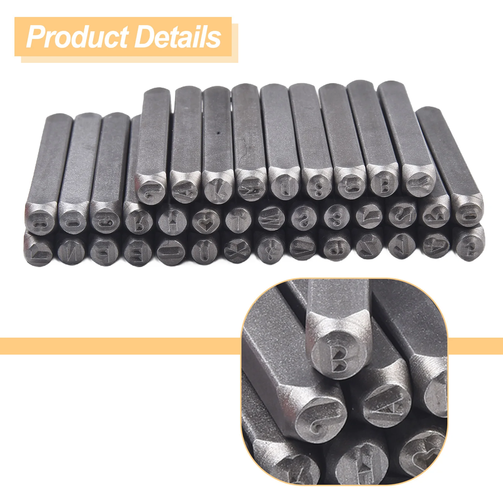 37pcs/set Stainless Steel Letter Number Alphabets Stamps Punch Set Hardened Metal Leather Craft Embossing Handmade Carving Tool
37pcs/set Stainless Steel Letter Number Alphabets Stamps Punch Set Hardened Metal Leather Craft Embossing Handmade Carving Tool
