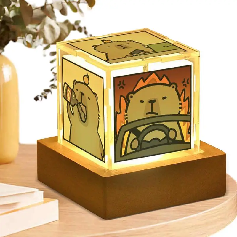 

Capybara Night Light Cute Animal Desk Light Adorable Capybara Lamp Table Decorations USB Powered Portable Nursery Night Lights