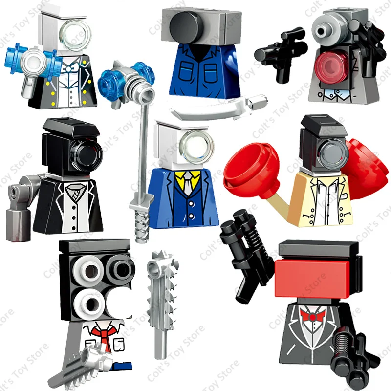 New Classic Anime Skibidi Toilet Building Blocks Toilet Man Monitor Mini Action Figures Speaker TV person Dolls Model Toys Gift
New Classic Anime Skibidi Toilet Building Blocks Toilet Man Monitor Mini Action Figures Speaker TV person Dolls Model Toys Gift