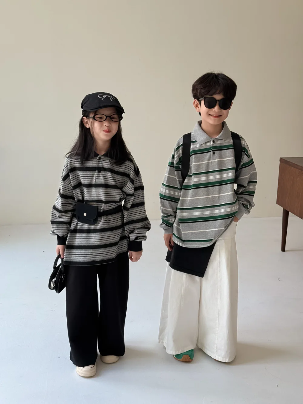 2025 Autumn New Children Long Sleeve T Shirts Cotton Boys Loose Striped Polo Shirts Girls Lapel Casual Bottoming Tops Clothes 12 S034b81aec5864a00b09b5d8bb5847b37w