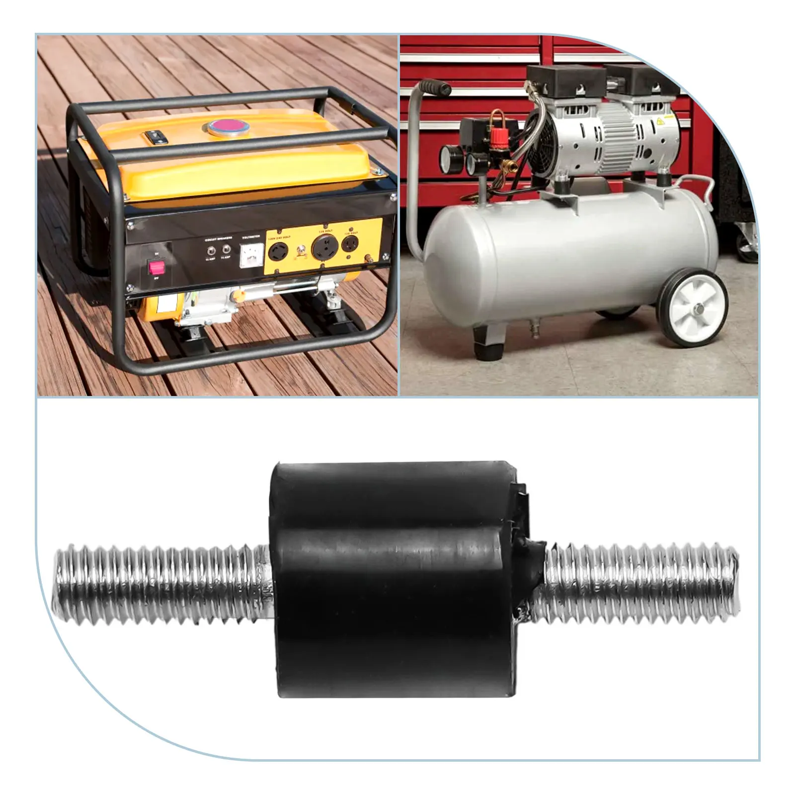 M3 M4 M6 M8 Double Male Thread Metric Rubber Shock Absorbers Anti Vibration Silent Block For Air Compressors Impact Pumps Tools
M3 M4 M6 M8 Double Male Thread Metric Rubber Shock Absorbers Anti Vibration Silent Block For Air Compressors Impact Pumps Tools