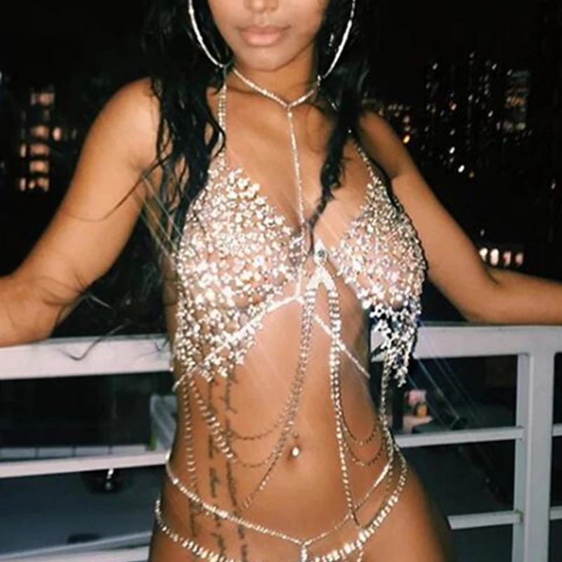 Festival Crop Tops Shiny Diamonds Sexy Women Tank Top Glitter Rhinestone Backless Club Party Rave Halter Camis Female Body Chain
Festival Crop Tops Shiny Diamonds Sexy Women Tank Top Glitter Rhinestone Backless Club Party Rave Halter Camis Female Body Chain