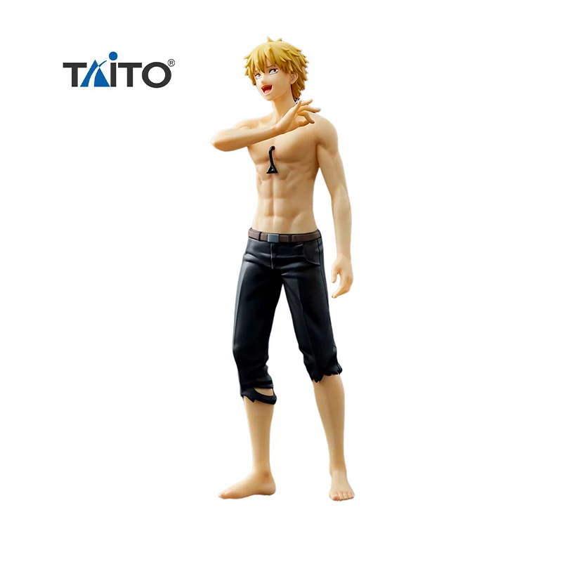 

In Stock Original 18Cm Anime Figure Taito Chainsaw Man Denji Figuras Anime Scenery Model Toys Desktop Decoration Doll