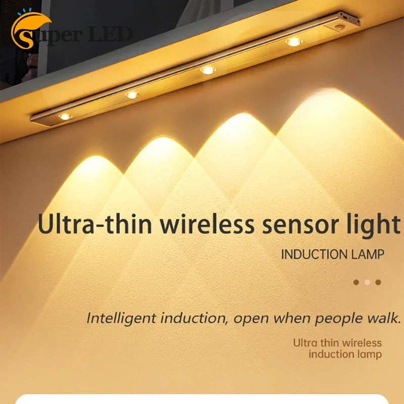 USB LED Night Light Motion Sensor Wireless LED Wine Cooler Light Suitable for Kitchen Bedroom Wardrobe Indoor Lighting
USB LED Night Light Motion Sensor Wireless LED Wine Cooler Light Suitable for Kitchen Bedroom Wardrobe Indoor Lighting