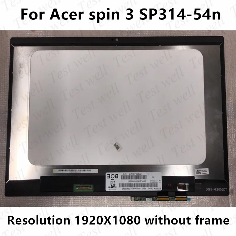 

Original 14'' For Acer Spin 3 SP314-54n FHD notebook Touch Digitizer+ LCD LED Screen Matrix Assembly Display Without Frame