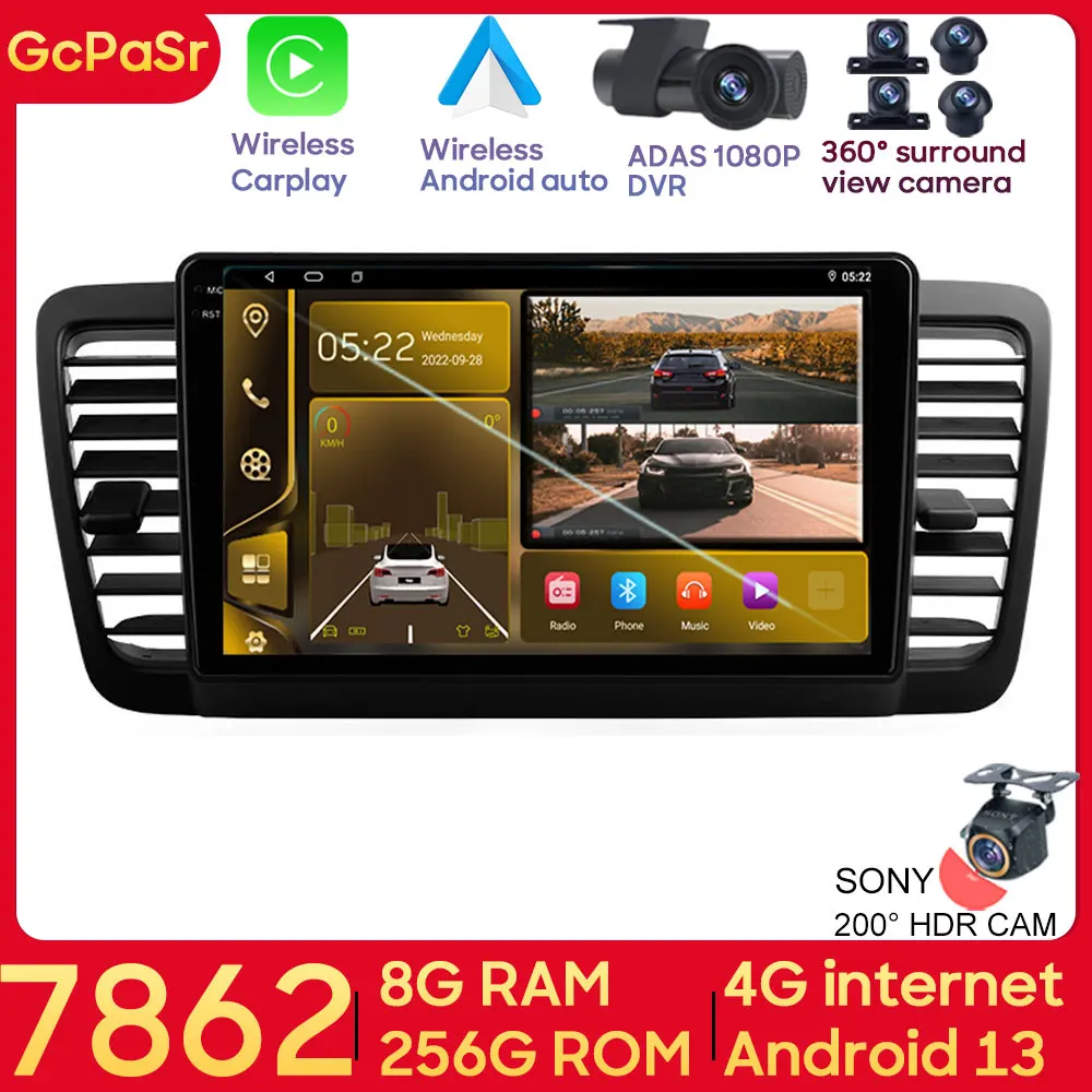7862 Android For Subaru Outback 3 Legacy 4 2003 - 2009 Car Radio Multimedia Player Carplay GPS Navigation Stereo Wifi 5G DSP BT
7862 Android For Subaru Outback 3 Legacy 4 2003 - 2009 Car Radio Multimedia Player Carplay GPS Navigation Stereo Wifi 5G DSP BT