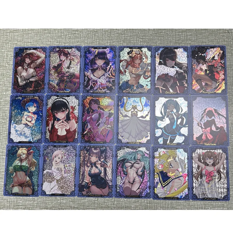 18Pcs/Set Anime Sexy Heroine Series Hatsune Miku Tokisaki Kurumi Sailor Moon Uta Hyuuga Hinata Collectibles Flash Card Gift Toys
18Pcs/Set Anime Sexy Heroine Series Hatsune Miku Tokisaki Kurumi Sailor Moon Uta Hyuuga Hinata Collectibles Flash Card Gift Toys