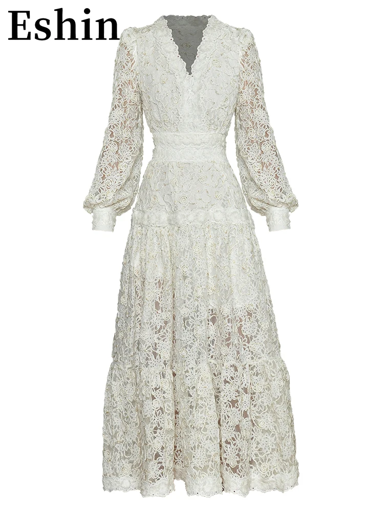 Eshin 2023 Summer Women Fashion Designer Autumn Dress V-neck Lantern Sleeves 3D Embroidered Flower Vintage Party Dresses TH3824
Eshin 2023 Summer Women Fashion Designer Autumn Dress V-neck Lantern Sleeves 3D Embroidered Flower Vintage Party Dresses TH3824