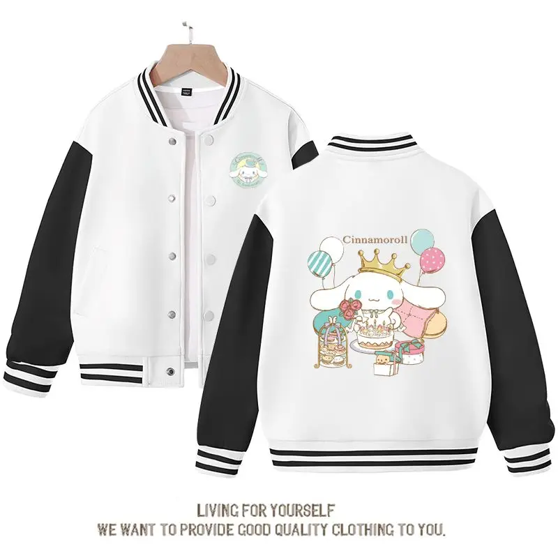 Новинка, кавайное весеннее пальто Sanrio, бейсбольная униформа в стиле аниме Cinnamoroll для девочек, Осенняя детская верхняя куртка, подарок на день рождения, оптовая продажа
Новинка, кавайное весеннее пальто Sanrio, бейсбольная униформа в стиле аниме Cinnamoroll для девочек, Осенняя детская верхняя куртка, подарок на день рождения, оптовая продажа