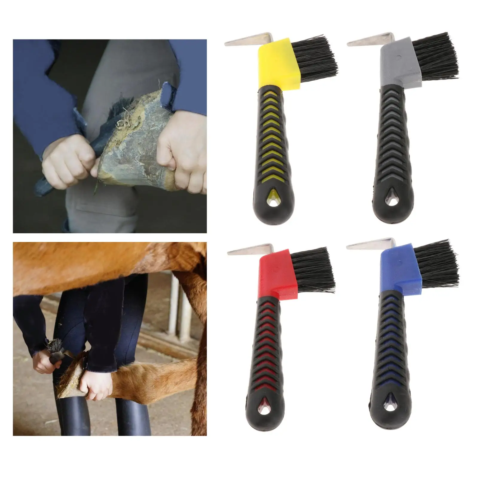 2 in 1 Horse Hoof Pick Brush Tool Equestrian Grooming Horse Shoes Cleaning Brush Animal Hoof Brush for Supplies Hoof Rasp Shoes
2 in 1 Horse Hoof Pick Brush Tool Equestrian Grooming Horse Shoes Cleaning Brush Animal Hoof Brush for Supplies Hoof Rasp Shoes