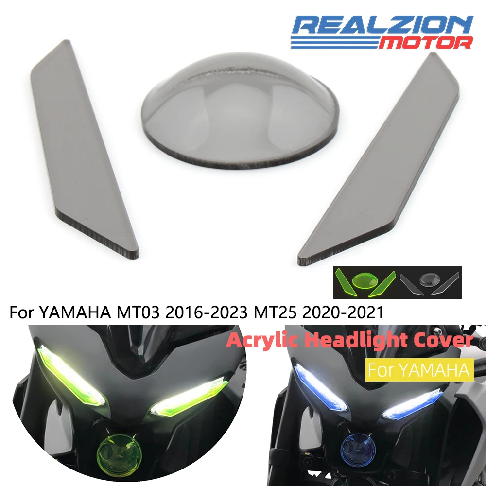 REALZION Headlight Cover Acrylic Lens For YAMAHA MT-03 2016-2023 MT-25 2020-2021 Headlamp Protector Headlight Guard
REALZION Headlight Cover Acrylic Lens For YAMAHA MT-03 2016-2023 MT-25 2020-2021 Headlamp Protector Headlight Guard