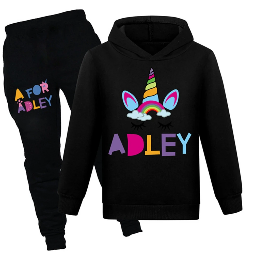 Spring Autumn Kids Hoodie Sweater+Trousers 2pcs Suit Cartoon A for Adley Clothes Baby Girl Clothing Sets Boys Sportsuits 2-16Y
Spring Autumn Kids Hoodie Sweater+Trousers 2pcs Suit Cartoon A for Adley Clothes Baby Girl Clothing Sets Boys Sportsuits 2-16Y