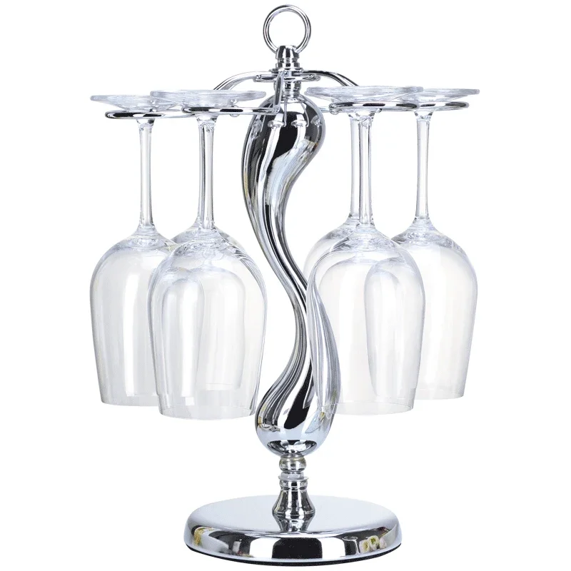 Household wine glass holder hanging upside down ornaments, tall glass holder hanging upside down, simple set of 6 pieces
Household wine glass holder hanging upside down ornaments, tall glass holder hanging upside down, simple set of 6 pieces