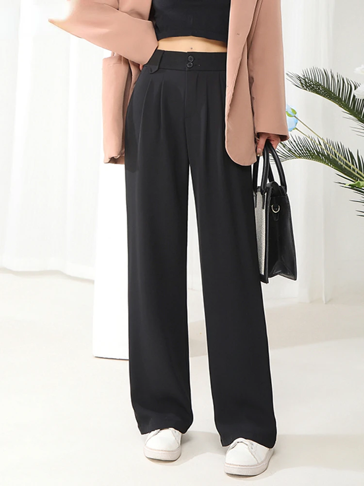M-4XL 2024 New Suit Pant Elegant Office Women Black Pants Summer Fashion Loose Full Length Ladies High Waist Wide Trousers
M-4XL 2024 New Suit Pant Elegant Office Women Black Pants Summer Fashion Loose Full Length Ladies High Waist Wide Trousers