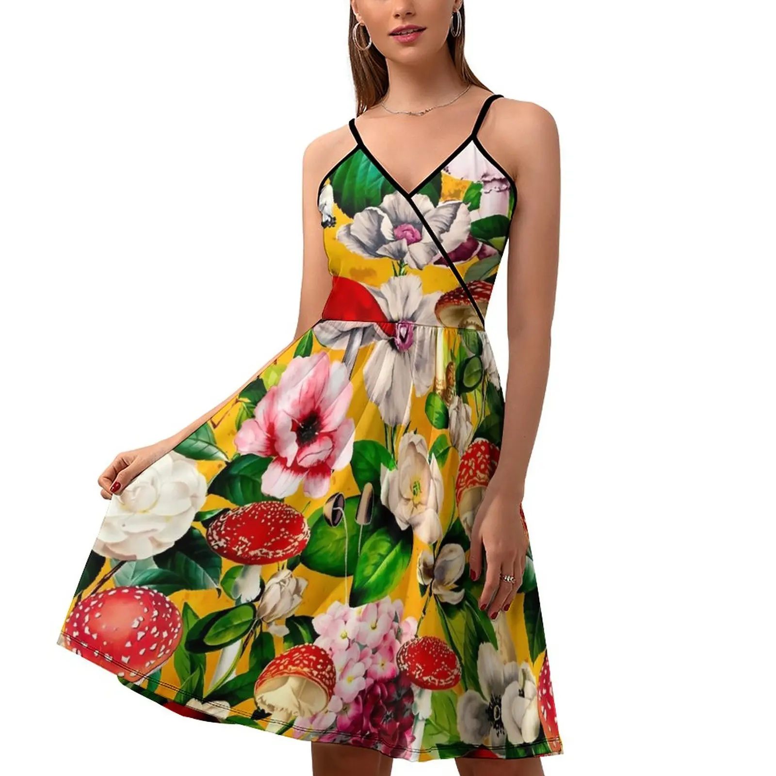 Vintage Mushrooms Dress Floral Garden Streetwear Casual Dress Spring Custom Dresses Off Shoulder Elegant Vestidos Big Size
Vintage Mushrooms Dress Floral Garden Streetwear Casual Dress Spring Custom Dresses Off Shoulder Elegant Vestidos Big Size