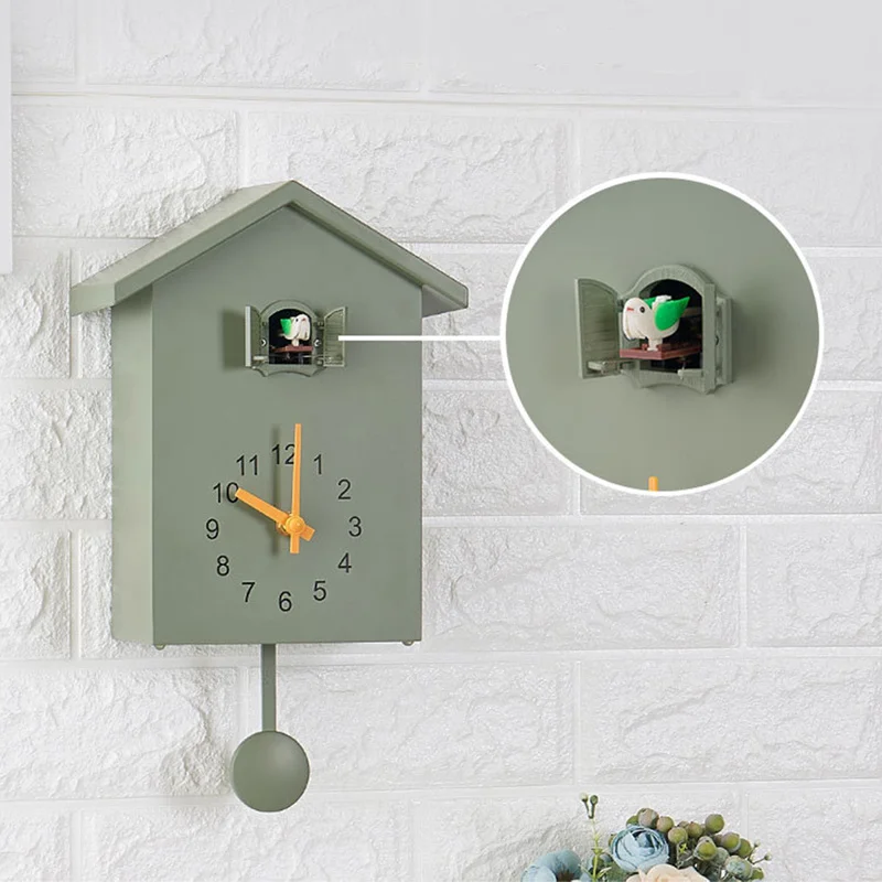 

5Colors Cuckoo Quartz Wall Clock Modern Bird Home Living Room Hanging Watch Horologe Clocks Timer Office Home Decoration Gifts