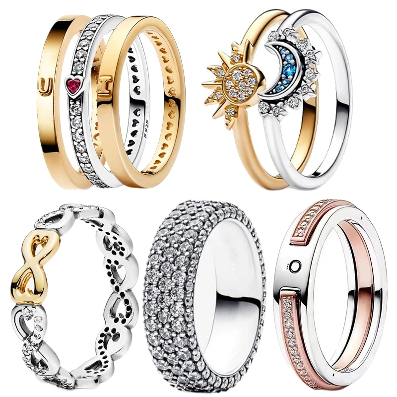 Ring 925 Sterling Silver Original Certified Couple Women Real Luxury New In Jewelry Love Moon Hoops Female Offers Free Shipping
Ring 925 Sterling Silver Original Certified Couple Women Real Luxury New In Jewelry Love Moon Hoops Female Offers Free Shipping