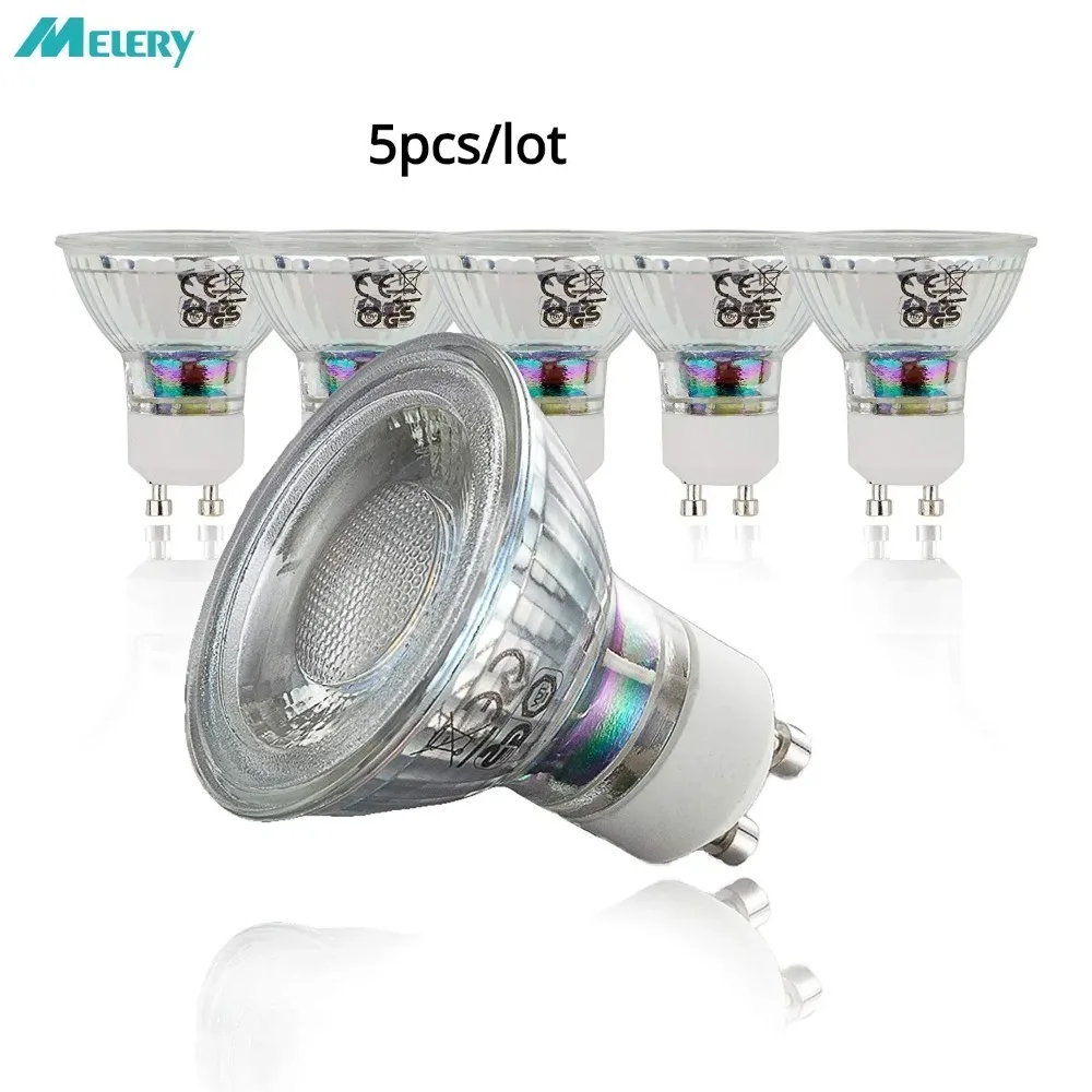 

GU10 LED Light Bulb 5 Watt Spot Lamp AC100-265V 400 Lumens 50W Equivalent Warm White 3000K Cup Spotlight Home Lightbulb 5PACK