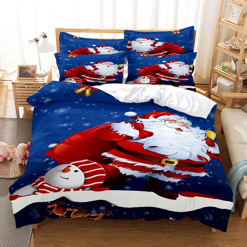 Blue Christmas Duvet Cover Set Queen Size Luxury King Full Single Double Bed 3D Quilt Case Linen Pillowcase Twin Bedding Sets
Blue Christmas Duvet Cover Set Queen Size Luxury King Full Single Double Bed 3D Quilt Case Linen Pillowcase Twin Bedding Sets