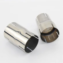 

Car Exhaust pipe muffler stainless steel standard reducer tail throat joint straight pipe 54/57/60/63/66/73/79mm
