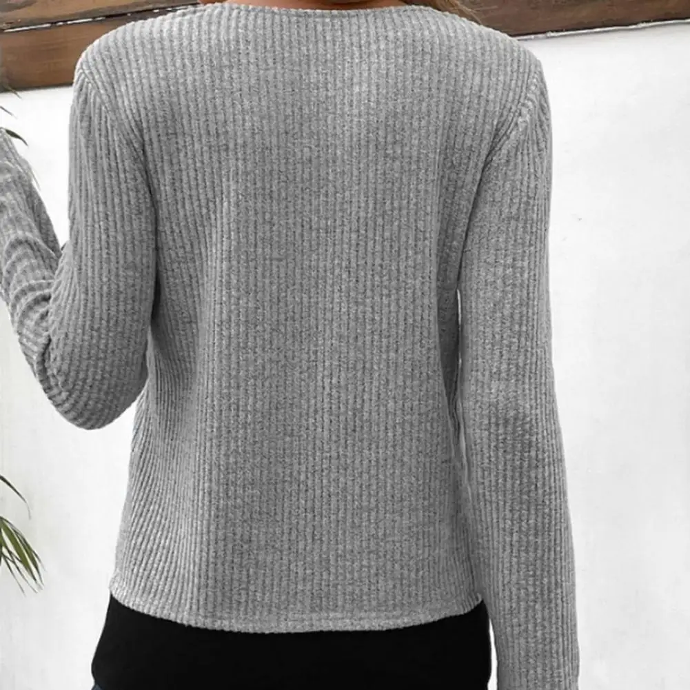 Women Top Knitted Two-piece Women's Blouse with Buckle Decor Soft Color Matching for Fall Spring Round Neck Blouse
Women Top Knitted Two-piece Women's Blouse with Buckle Decor Soft Color Matching for Fall Spring Round Neck Blouse