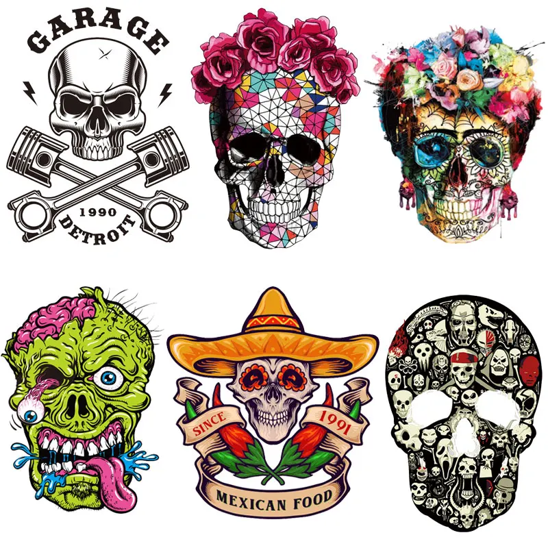 Oeteldonk Sugar Skull Patches on Clothes Punk Iron on Transfers for Clothing Vinyl Themal Stickers Appliques for Man's T Shirt
Oeteldonk Sugar Skull Patches on Clothes Punk Iron on Transfers for Clothing Vinyl Themal Stickers Appliques for Man's T Shirt