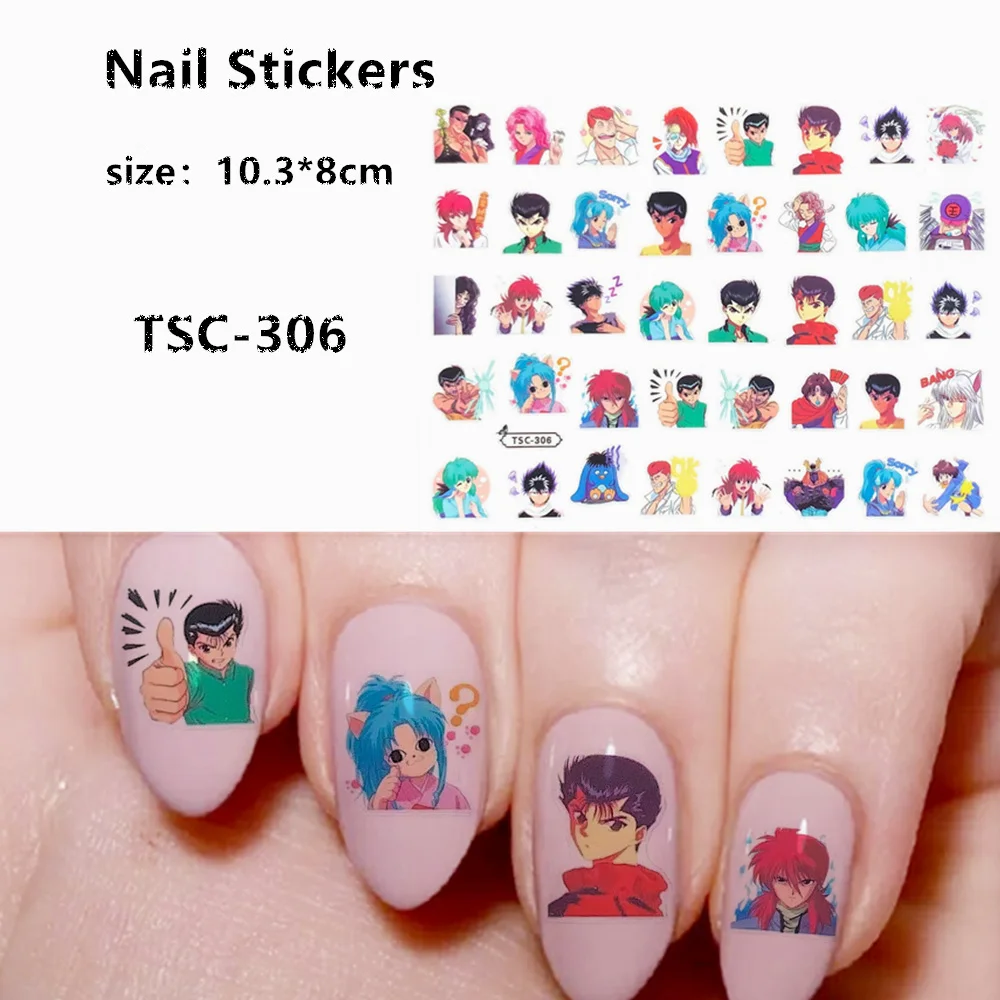 TSC series TSC-306 anime YuYu Hakusho 3D Back glue Self-adhesive Nail art Nail sticker decoration tool Sliders For Nail Decals 
TSC series TSC-306 anime YuYu Hakusho 3D Back glue Self-adhesive Nail art Nail sticker decoration tool Sliders For Nail Decals