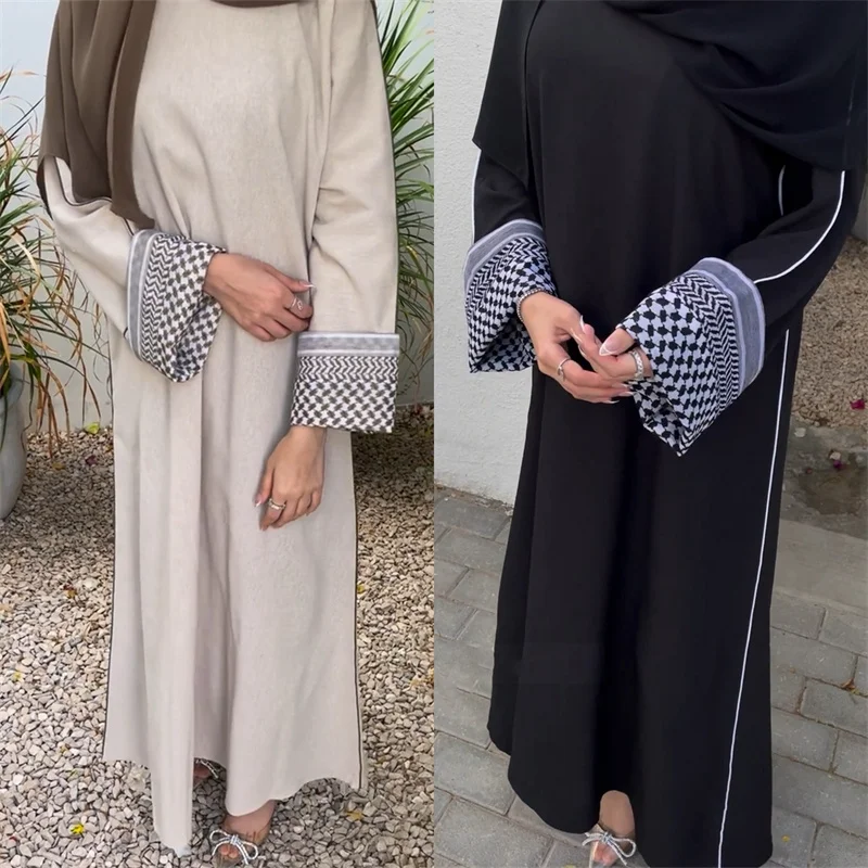 

Ramadan Dubai Saudi Print Muslim Women Abaya Maxi Dress Turkey Kaftan Eid Party Gown Islamic Jalabiya Djellaba Arab Abayas Robe