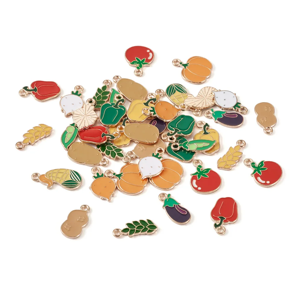 64Pcs Zinc Alloy Enamel Pendants Light Gold Color Potato Peanut Vegetable Charms for Jewelry Making Necklace Earrings Bracelet
64Pcs Zinc Alloy Enamel Pendants Light Gold Color Potato Peanut Vegetable Charms for Jewelry Making Necklace Earrings Bracelet