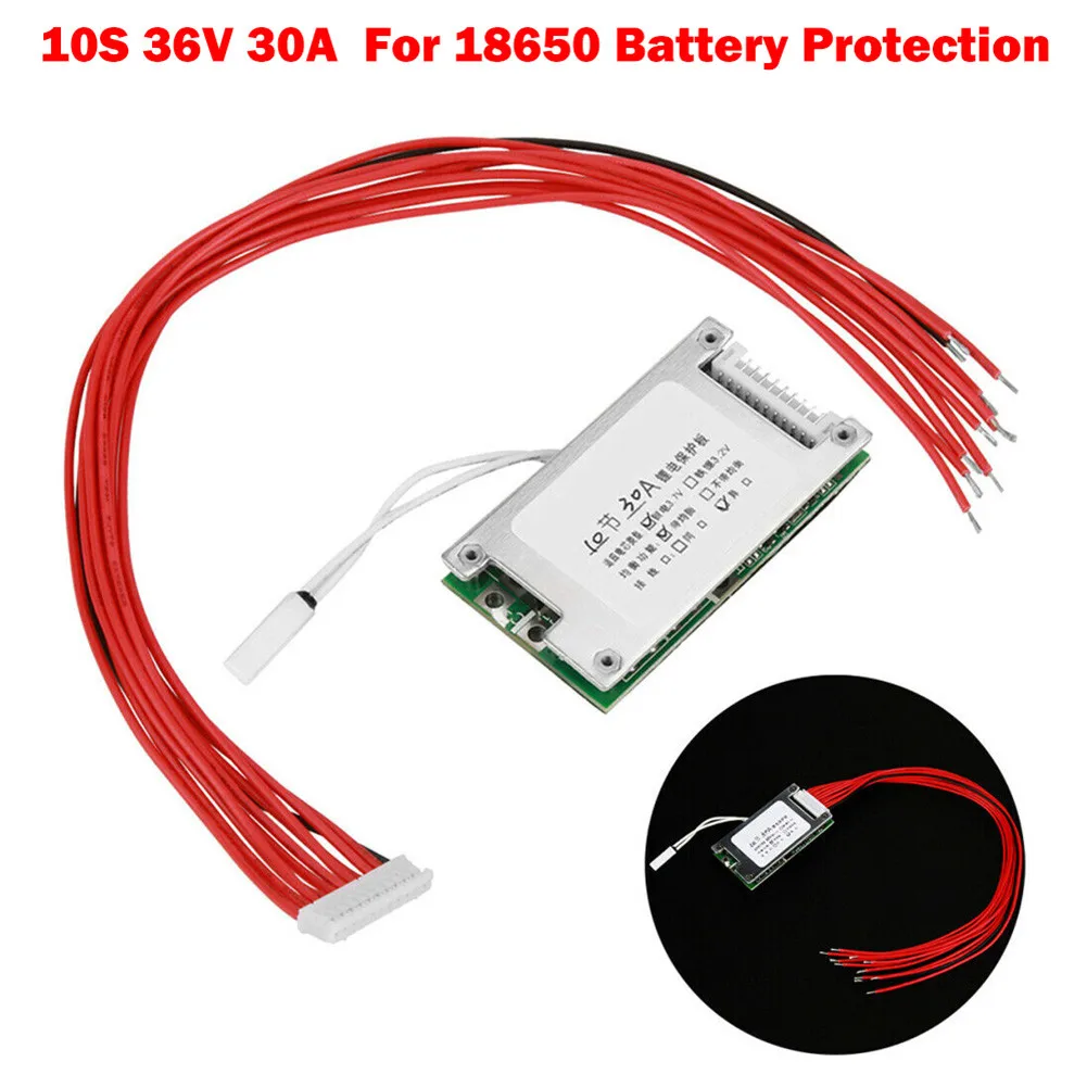 10S 36V 30A Li-ion Cell Battery Protection BMS PCB Board W Balance Kit For 10 Series Lithium-ion Batteries Electric Vehicles
10S 36V 30A Li-ion Cell Battery Protection BMS PCB Board W Balance Kit For 10 Series Lithium-ion Batteries Electric Vehicles